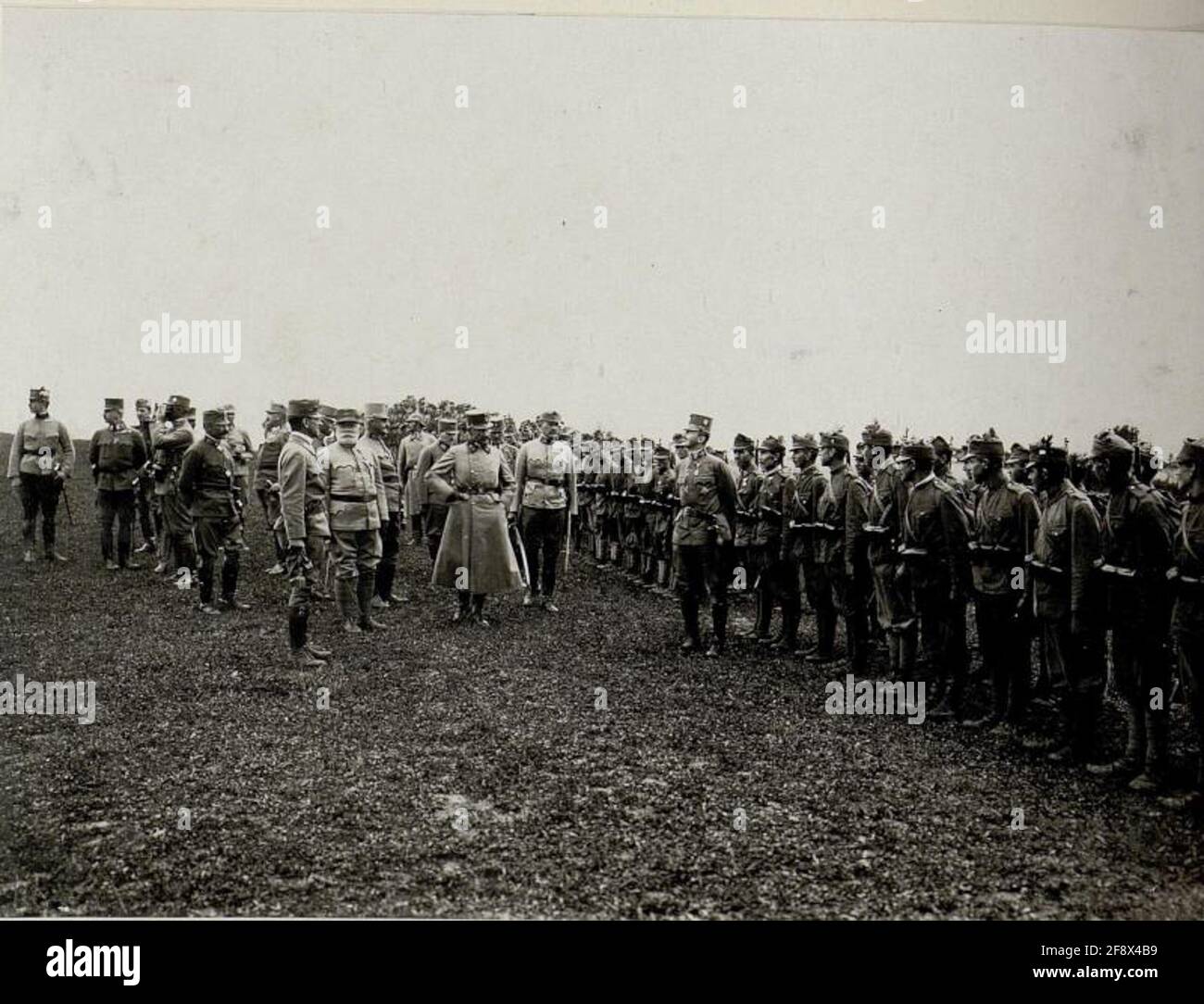 Visit of the Infantry Regiment 75 by Archduke Karl in July 1916 Stock ...