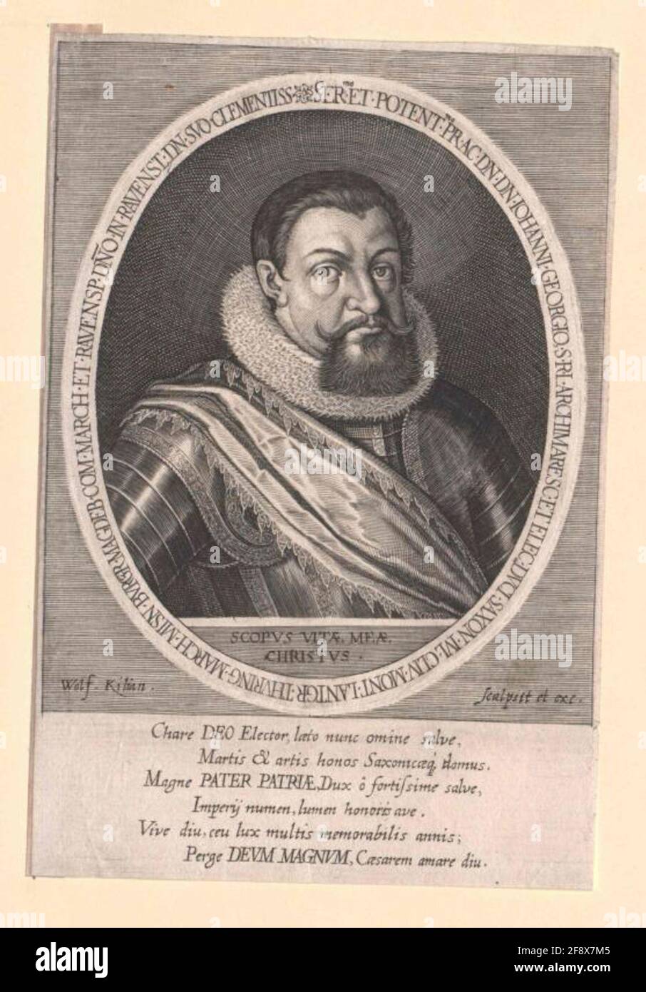 Johann I, Elector of Saxony Stecher Kilian, Wolfgang Stock Photo