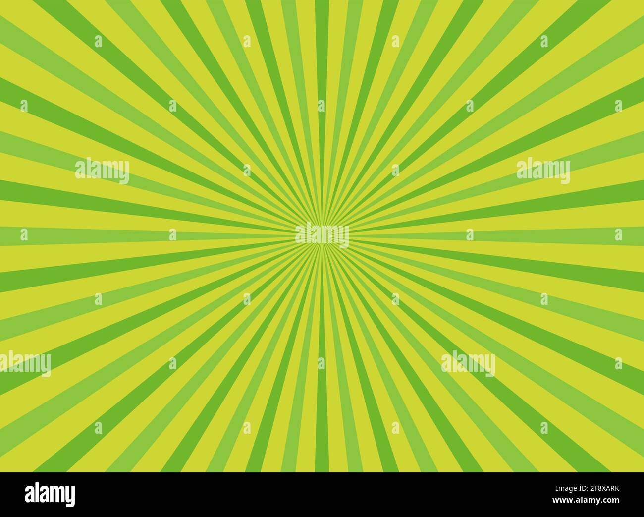 Sunlight wide background. Green color burst background. Vector ...