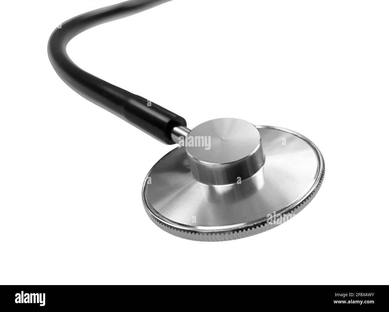 Black stethoscope isolated on white background. Stock photo Stock Photo ...