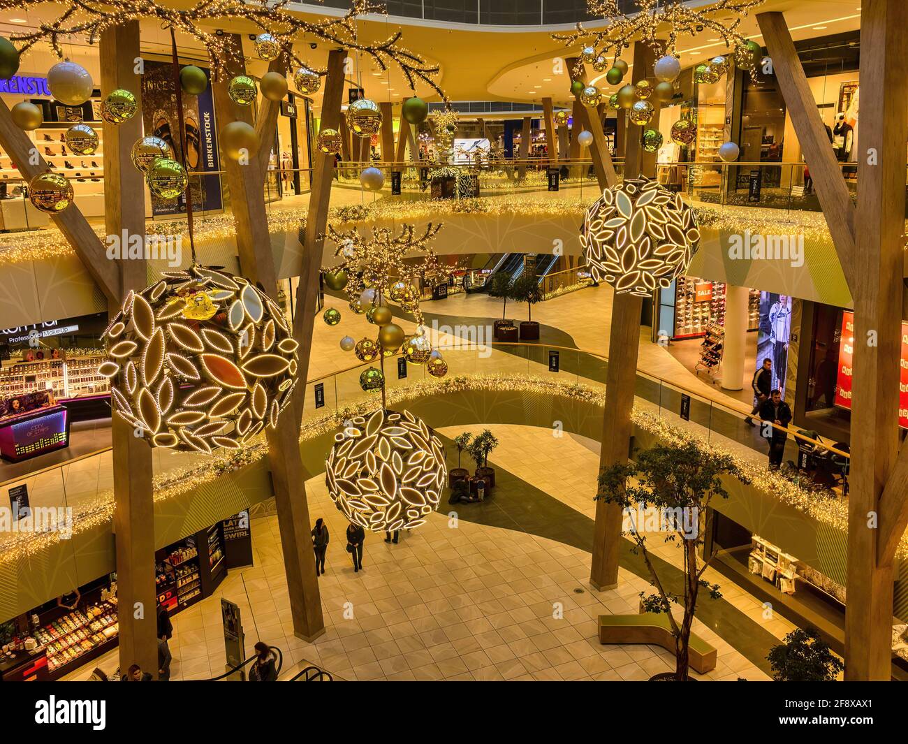 Christmas Atmosphere, Shopping Center, Milaneo, Stuttgart, Baden  Württemberg, Germany Stock Photo - Alamy