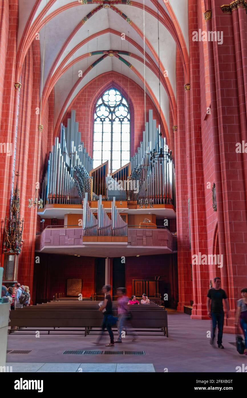 Interior Of Dom St Bartholomäus, Kaiserdom, Frankfurt Am Main, Hessen, Germany Stock Photo