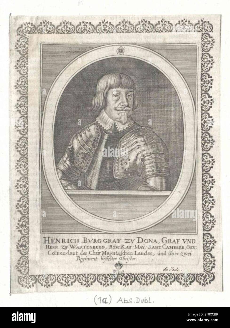 Dohna, Freiherr to Wartenberg, Heinrich Burgraf and Count of Stock