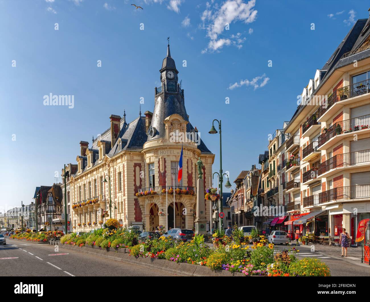 Town Hall Of Trouville Sur Mer, Deauville, Normandy, France Stock Photo