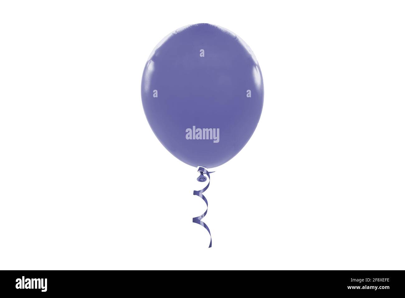 Blue air balloon isolated on white background Stock Photo