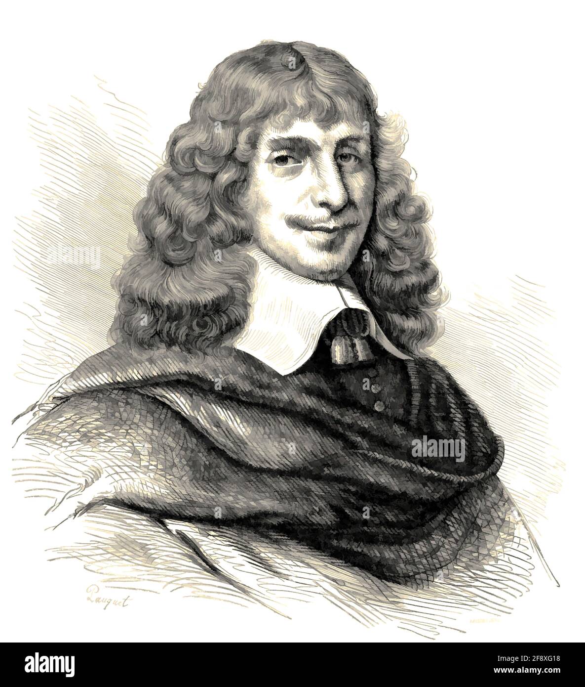 Jean François Sarrazin, c. 1611 – 1654, French writer Stock Photo