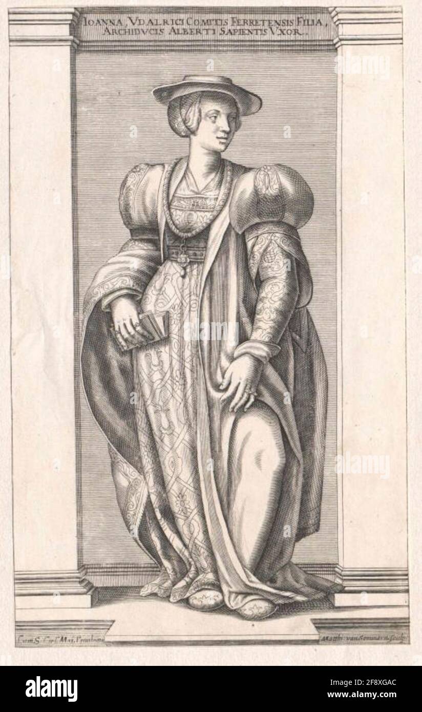 Johanna von Pfirt. Stock Photo