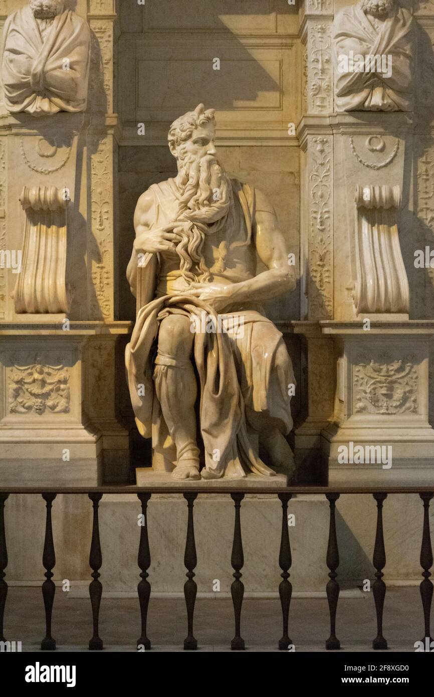 Statue of moses by michelangelo hires stock photography and images Alamy