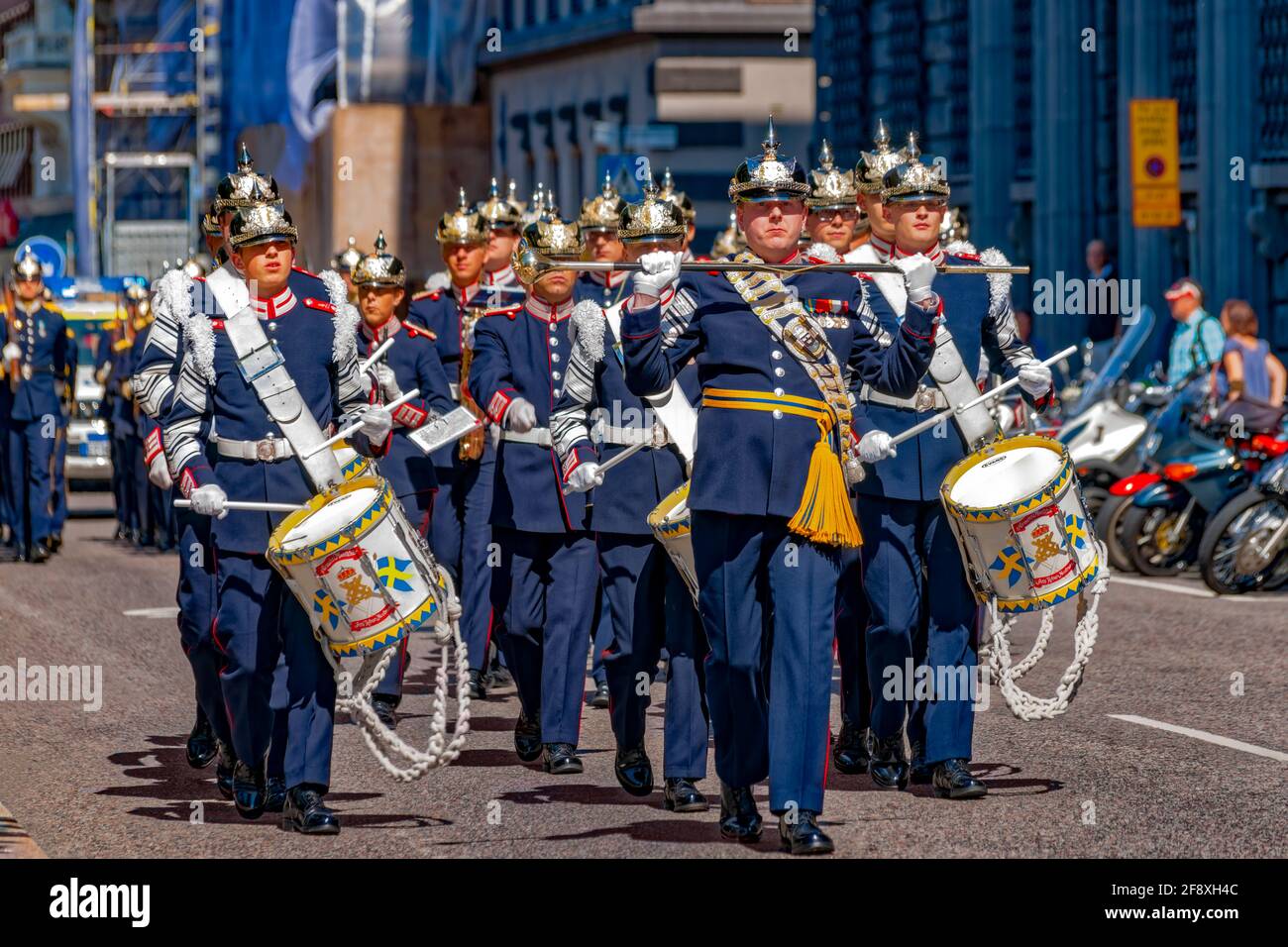 King&#39;s Guard, Parade, Sweden, Stockholm Stock Photo