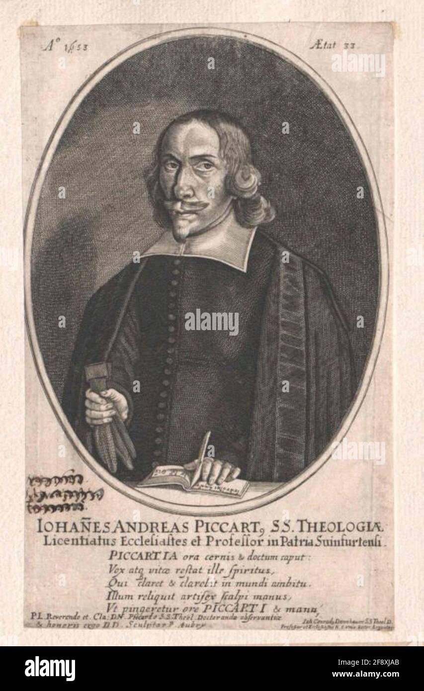 Piccart, Johann Andreas . Stock Photo