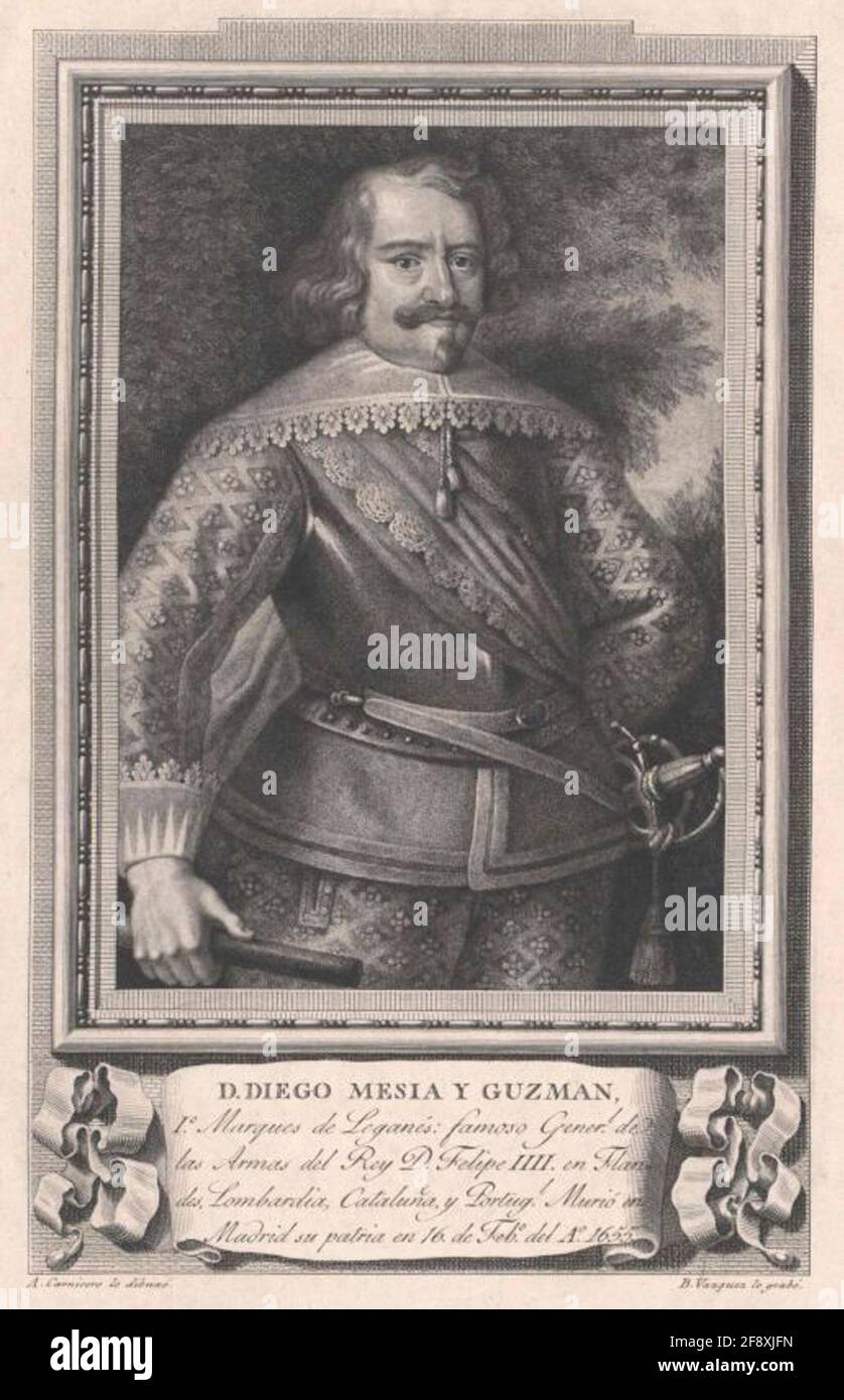 Guzmán, Diego Felipe Duque de Sanlúcar La Mayor. Stock Photo