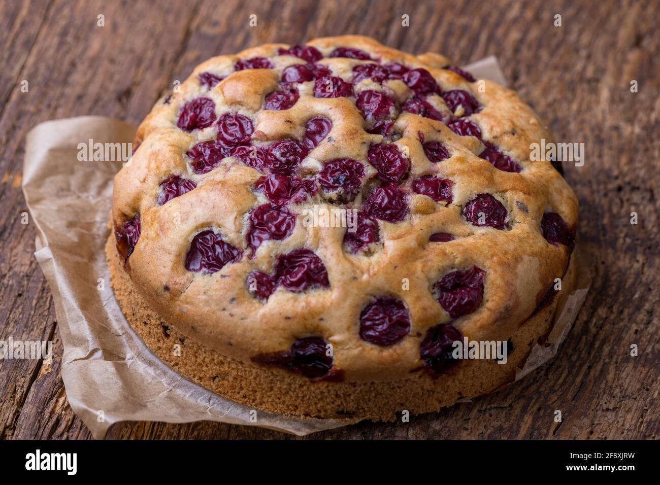 Cherry Cake Stock Photo