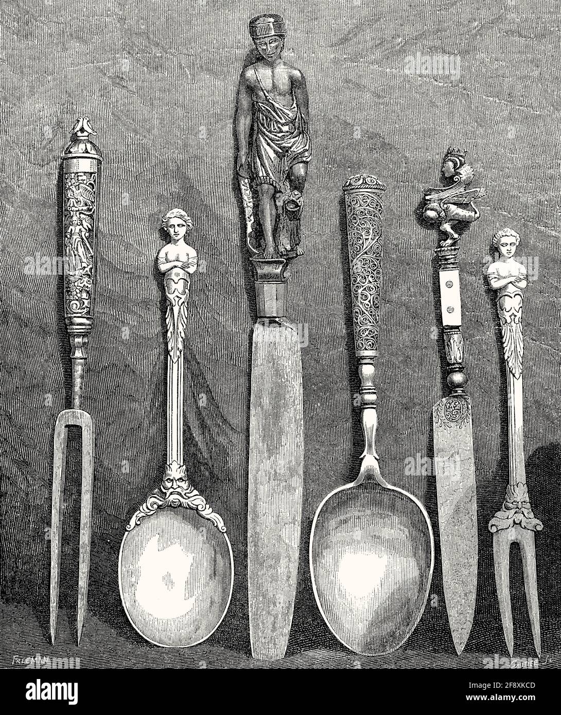 https://c8.alamy.com/comp/2F8XKCD/cutlery-16th-and-17th-century-2F8XKCD.jpg