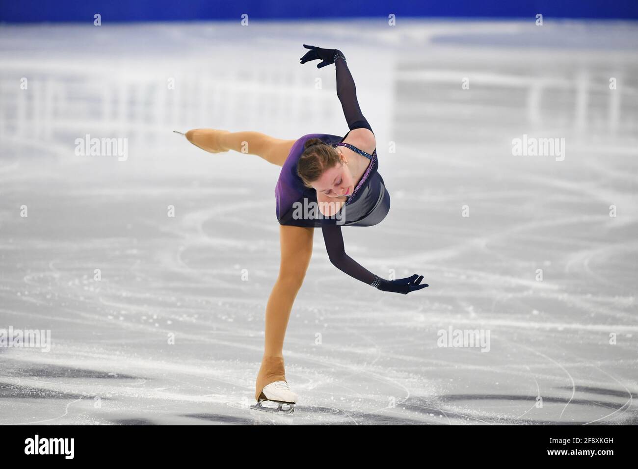 Nelli IOFFE ISR, during Ladies Short Program at the ISU World Figure