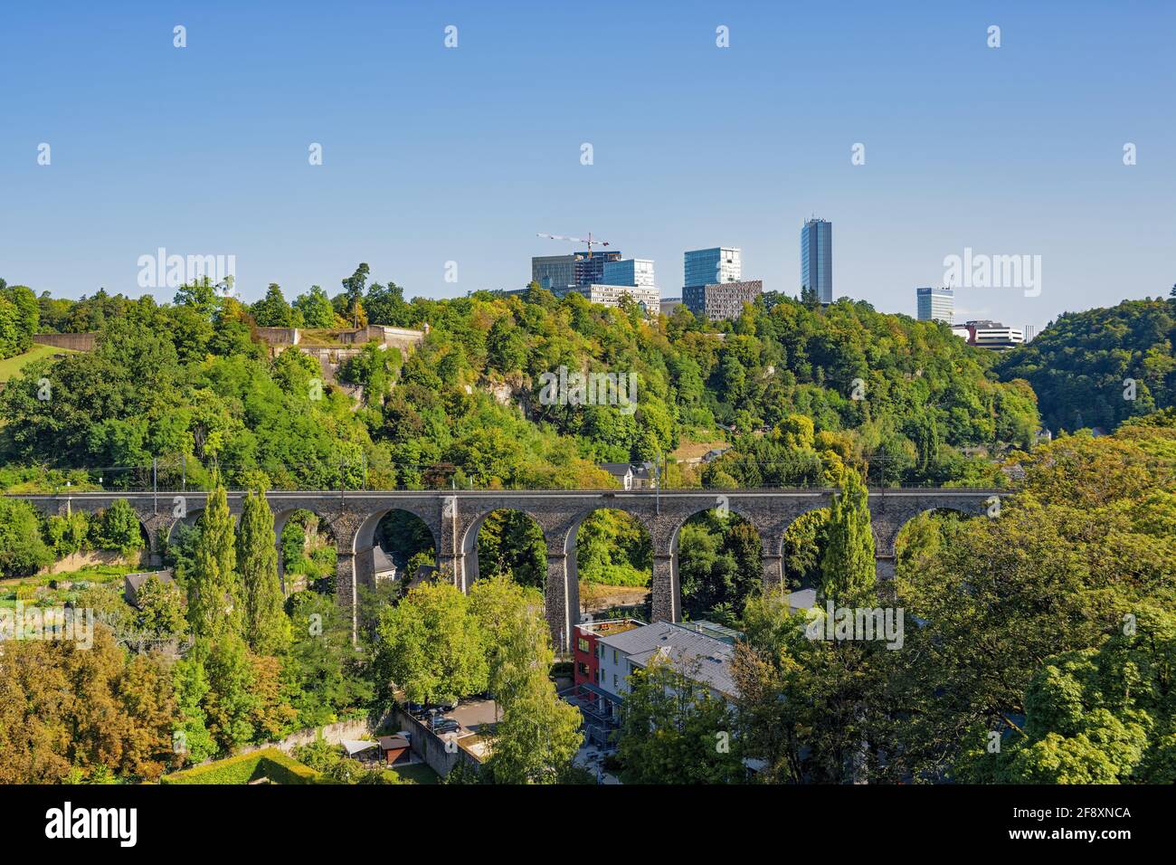 Luxembourg, Europe Quarter, Luxembourg City Stock Photo