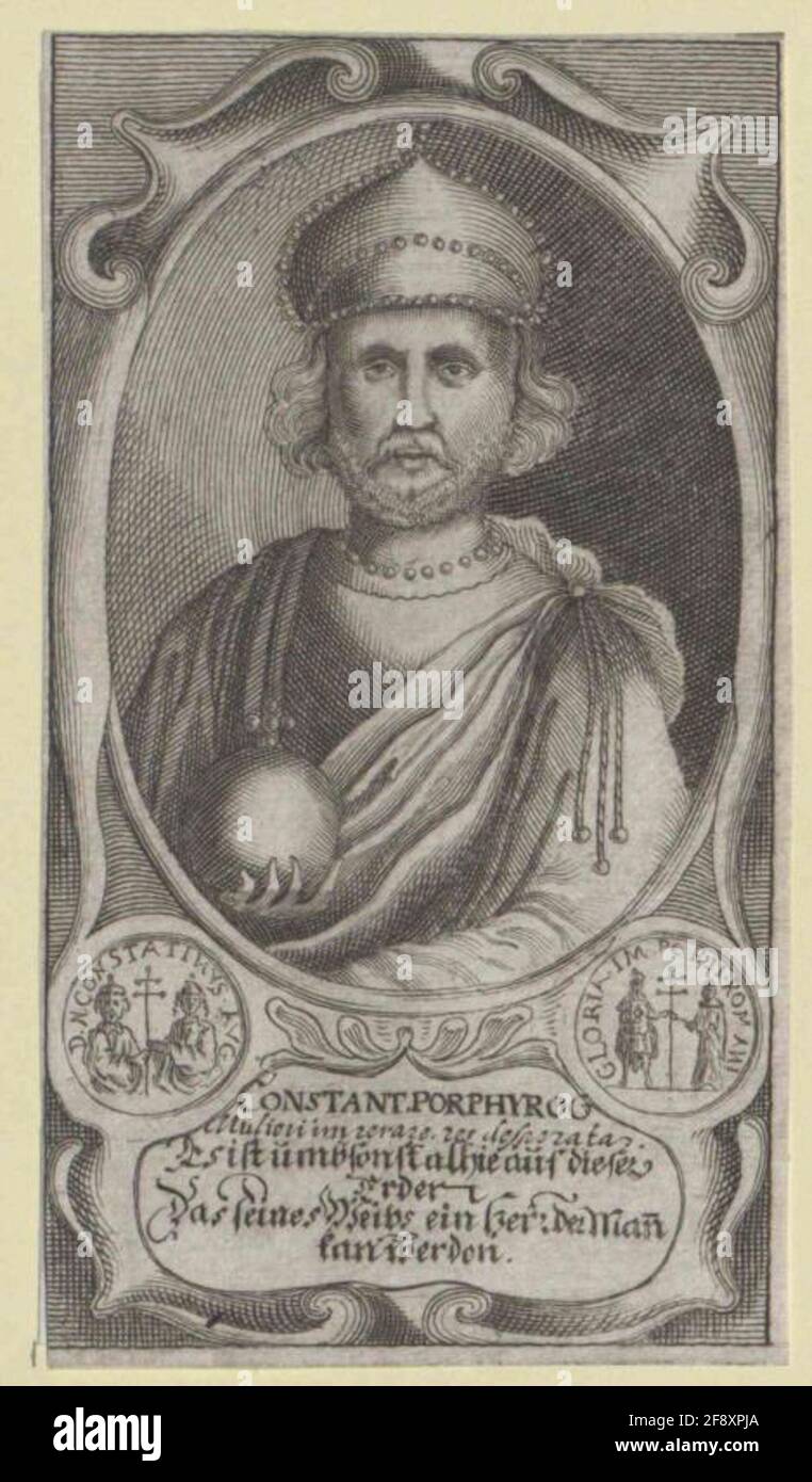Konstantin VI., Oströmischer Kaiser. Stock Photo