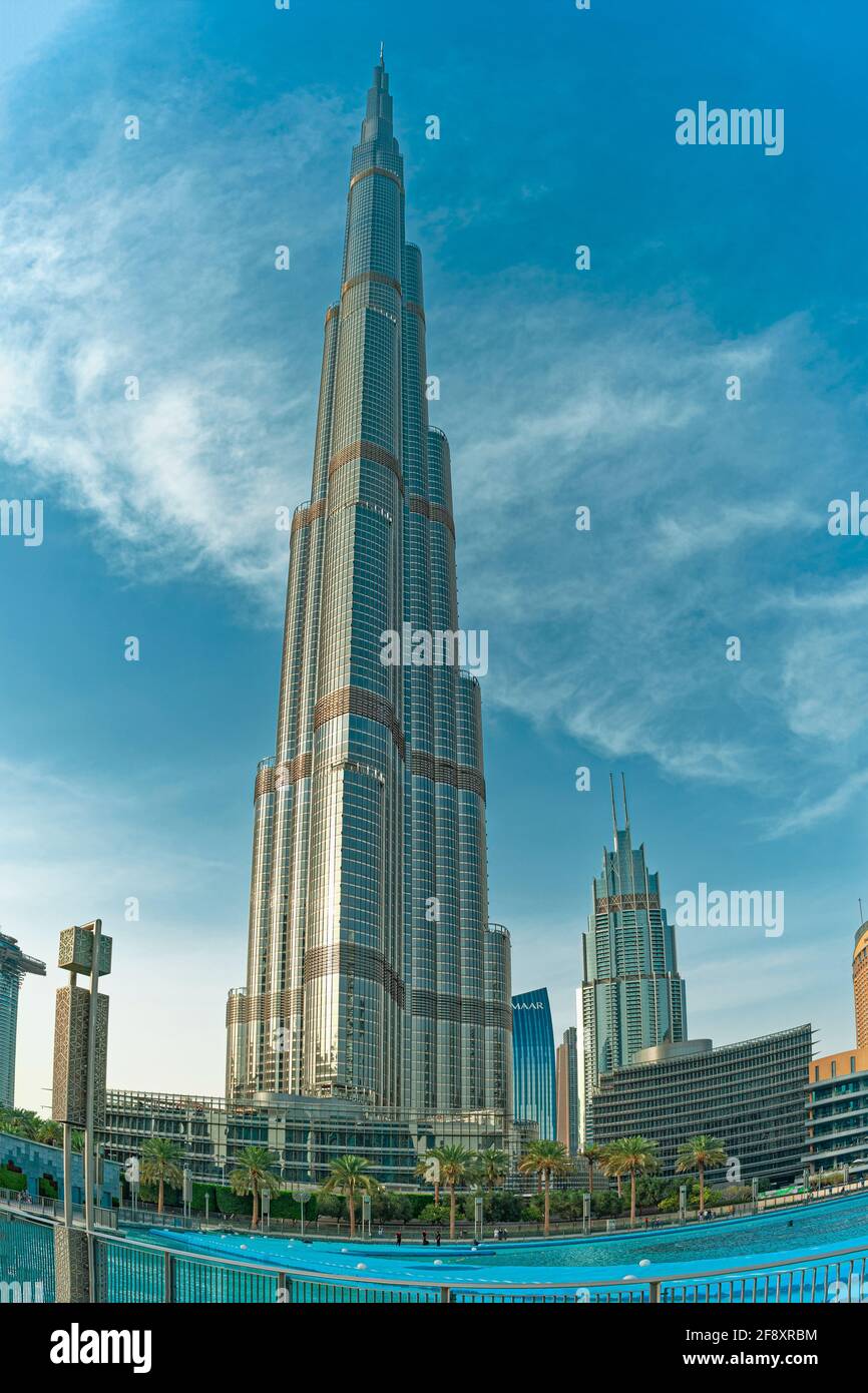 United Arab Emirates, Burj Khalifa, Dubai Stock Photo