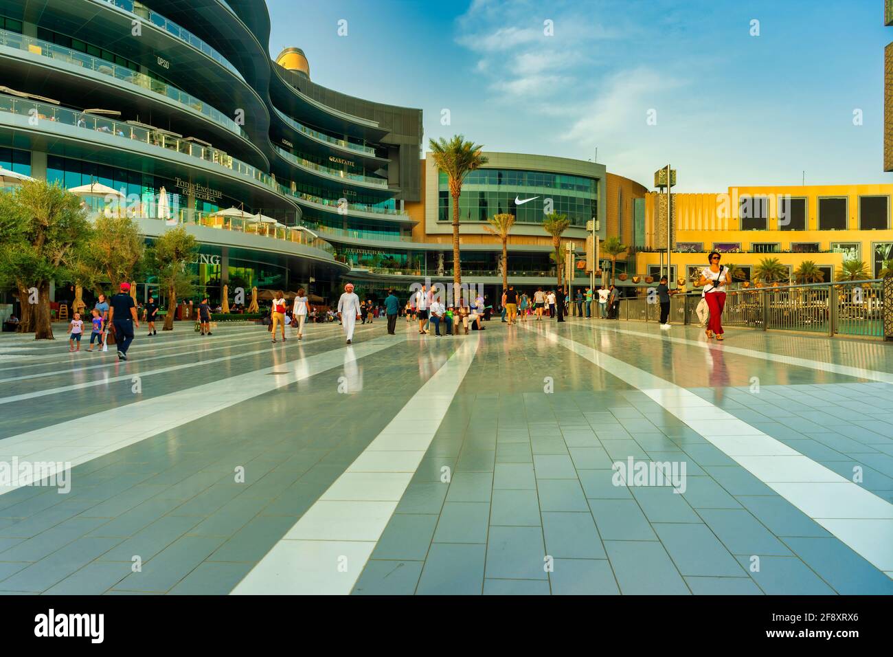 United Arab Emirates, Emaar Square, Dubai Stock Photo