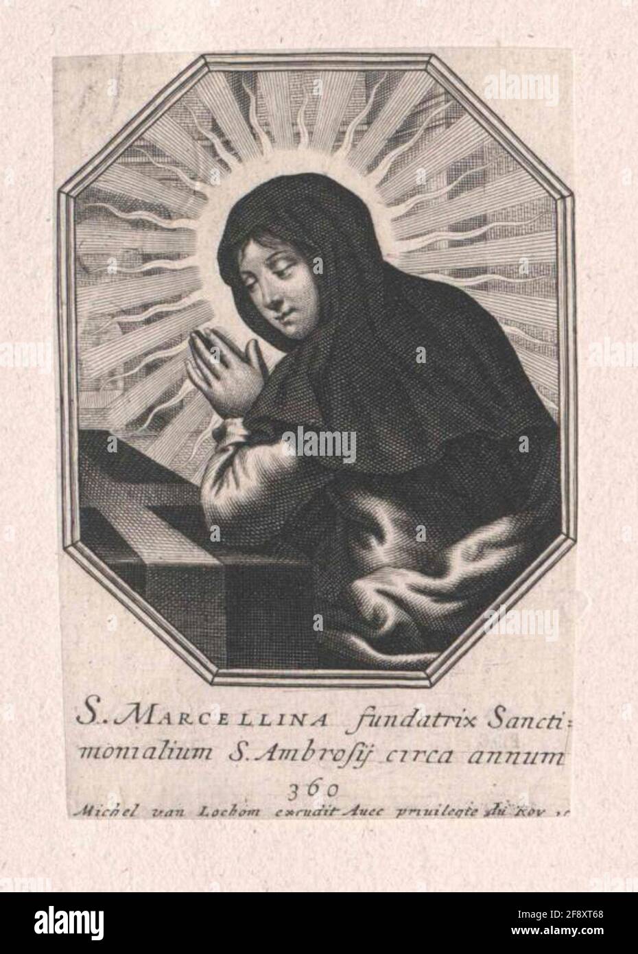 Marcellina of Milan, saints. Stock Photo
