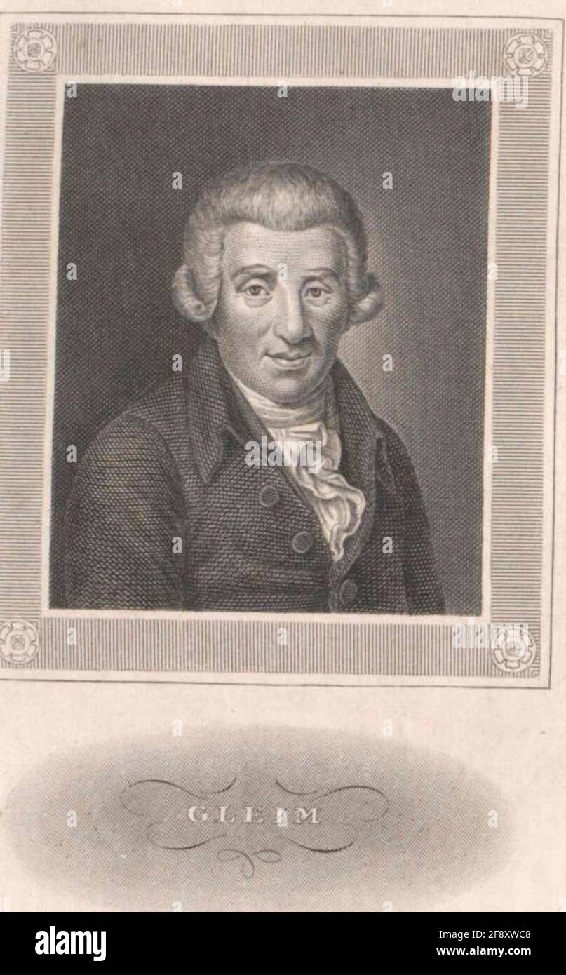 Gleim, Johann Wilhelm Ludwig 1839/1855 Stock Photo