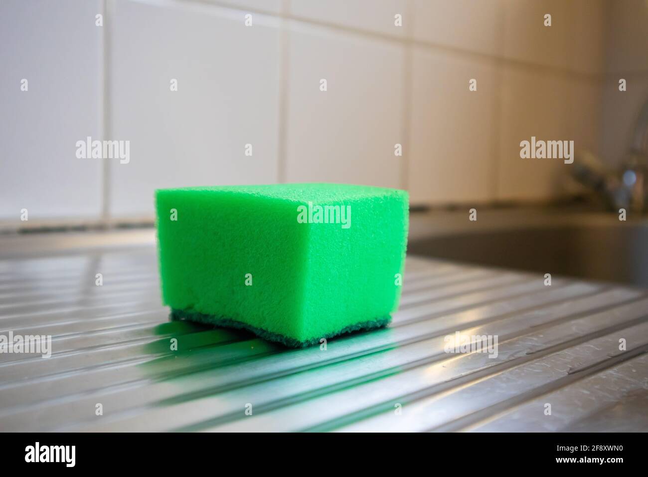 Cape Town, South Africa 06042021 Creative view of bright green dish