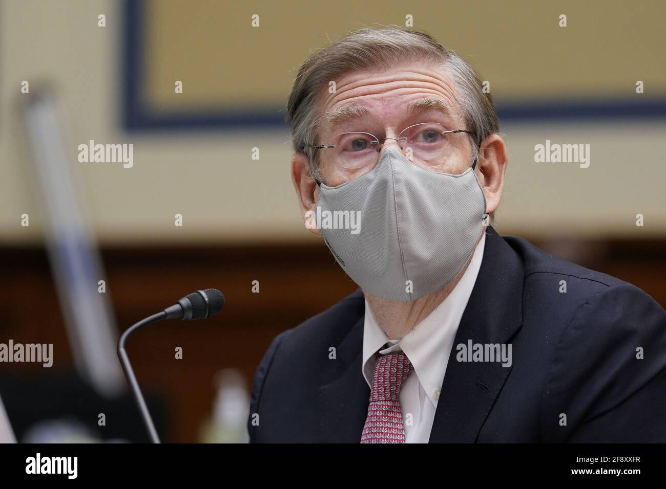 Washington, United States. 15th Apr, 2021. Chief Science Officer for COVID Response Dr. David Kessler speaks during a hearing of the House Select Subcommittee on the Coronavirus Crisis at the U.S. Capitol in Washington DC, on Thursday, April 15, 2021. Pool photo by Susan Walsh/UPI Credit: UPI/Alamy Live News Stock Photo