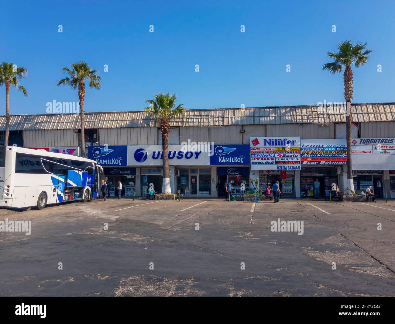bus station bodrum mugla turkey stock photo alamy