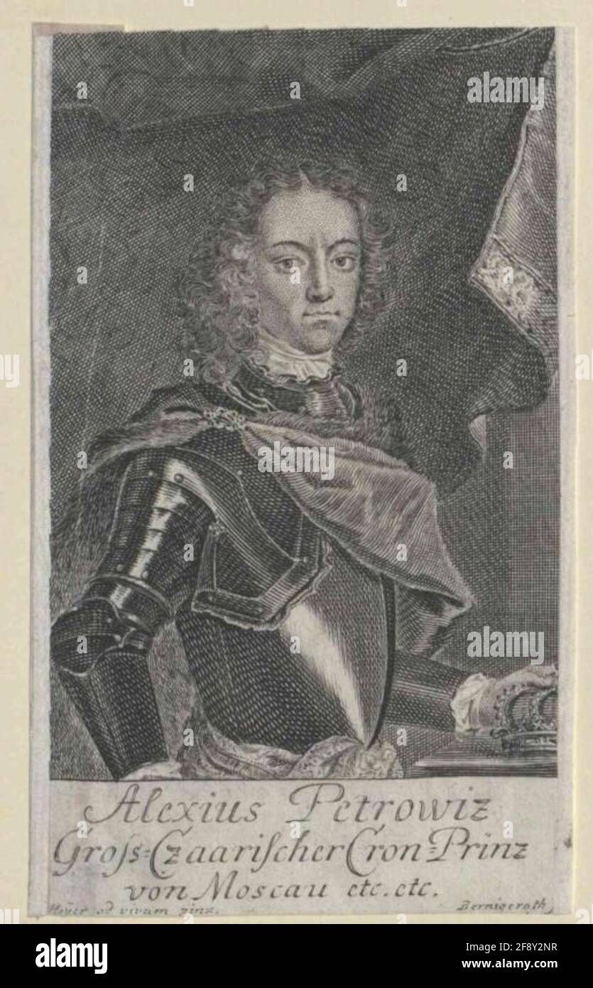 Alexei, Grand Duke of Russia painter: Hoyer, Davidstecher: Bernigeroth, Martin Stock Photo