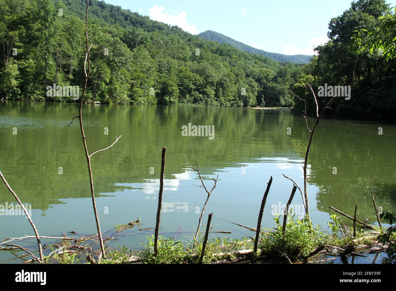 View Of The Cave Mountain Lake In The Blue Ridge Mountains Va Usa Stock Photo Alamy