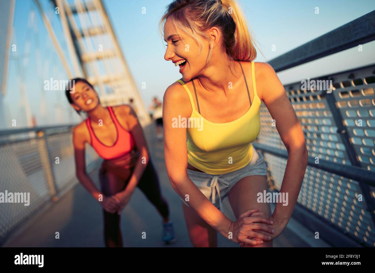 Women jogging running exercising hi-res stock photography and images - Page  17 - Alamy