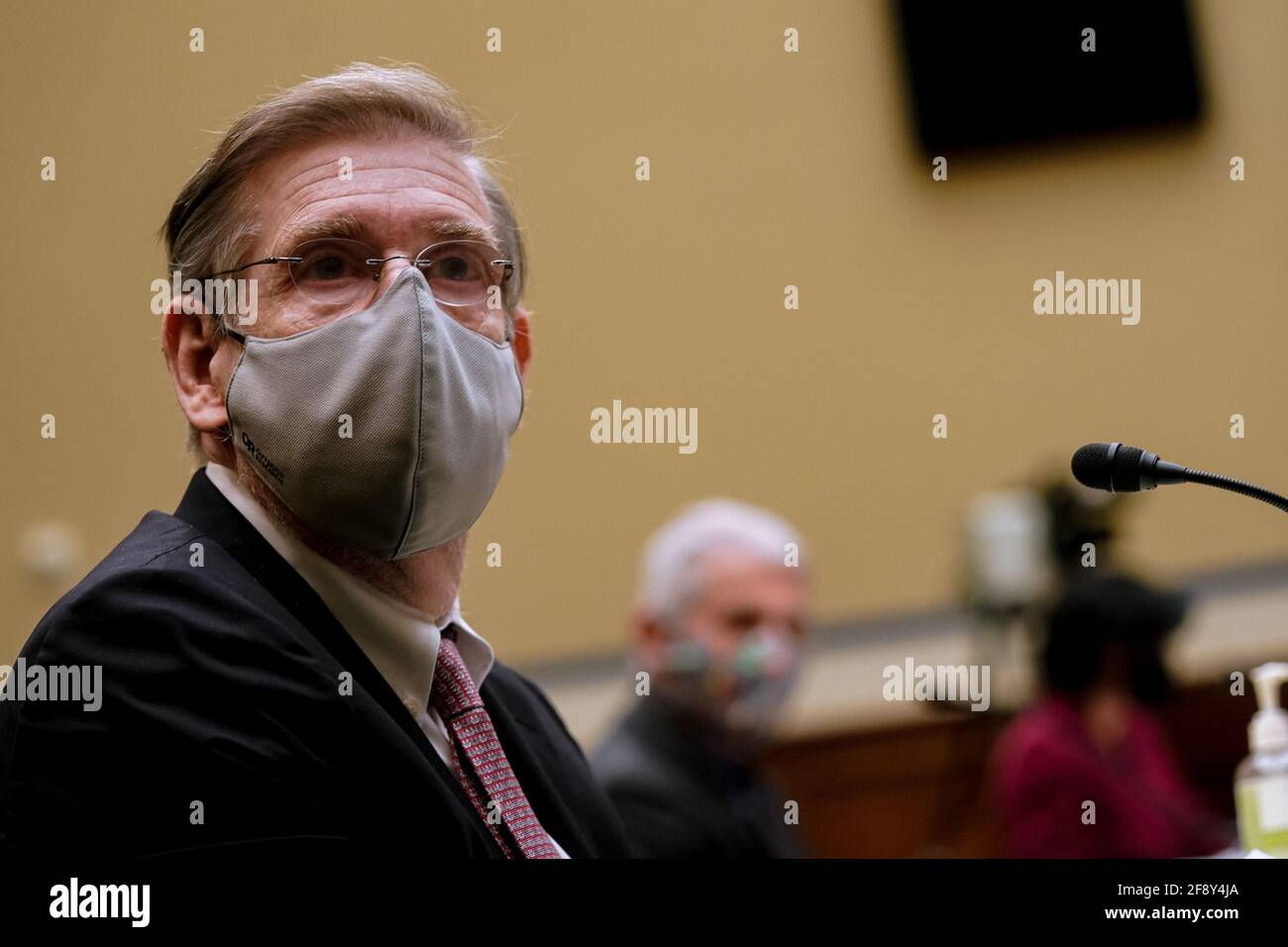 Washington, United States. 15th Apr, 2021. Chief Science Officer for COVID Response Dr. David Kessler speaks during a hearing of the House Select Subcommittee on the Coronavirus Crisis at the U.S. Capitol in Washington DC, on Thursday, April 15, 2021. Pool photo by Amr Alfiky/UPI Credit: UPI/Alamy Live News Stock Photo