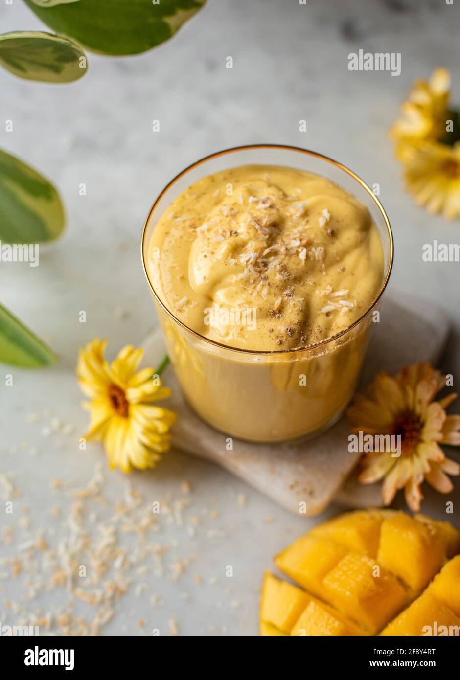 Mango Lassi Stock Photo