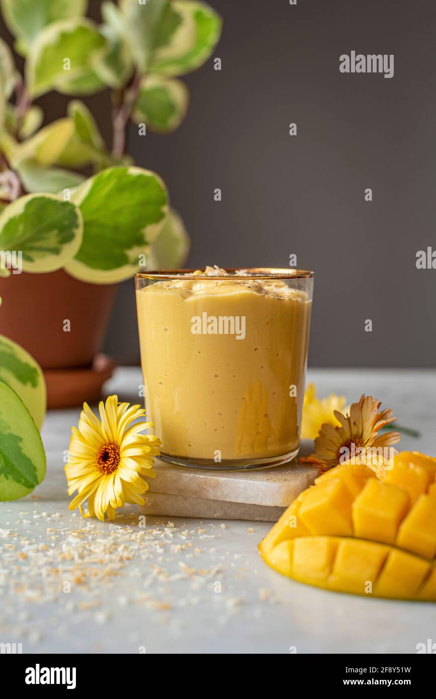 Mango Lassi Stock Photo