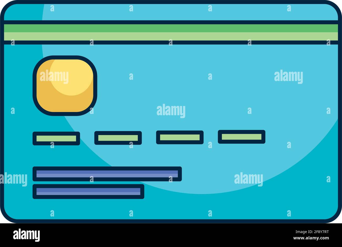 credit card on white background Stock Vector Image & Art - Alamy