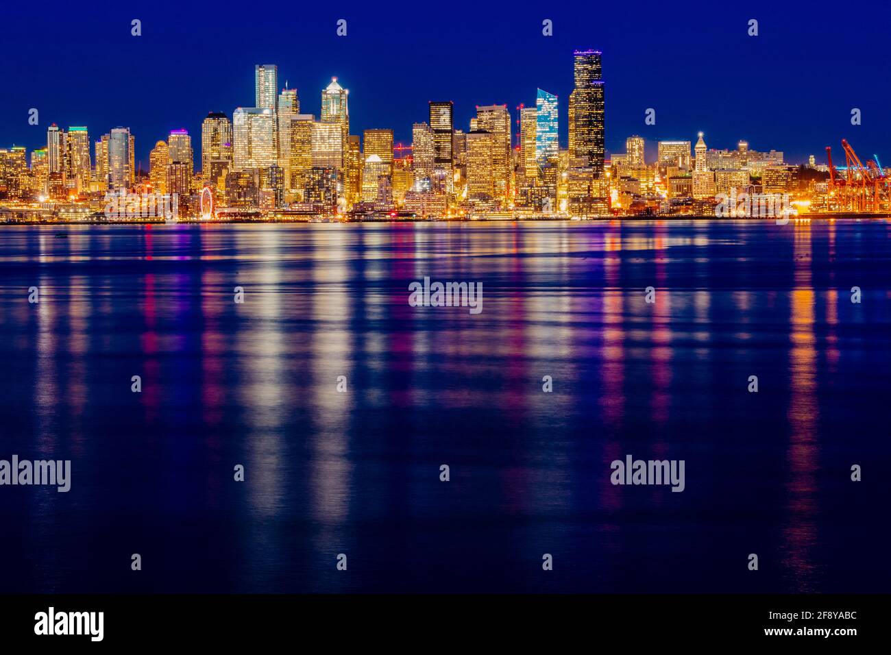 City skyline, Seattle, Washington, USA Stock Photo