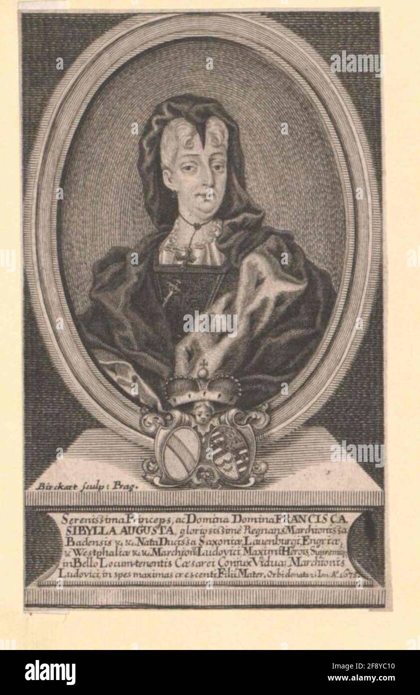 Franziska Sibylle Auguste, Princess of SaxonyLauenburg Stock Photo Alamy