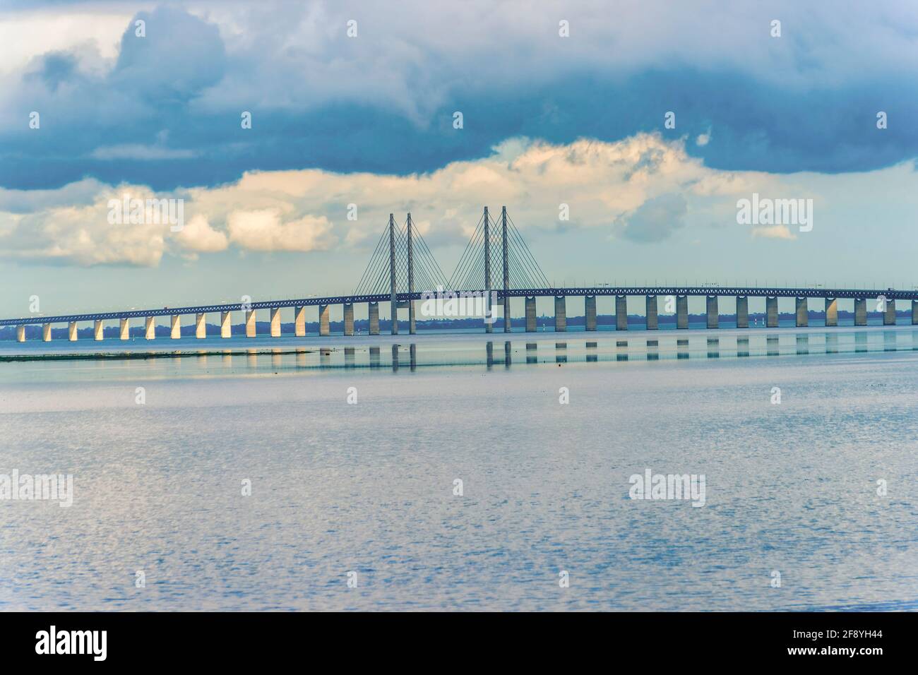 Worldwide Longest Cable Stayed Bridge, Oeresund Bridge, Malmö, Sweden ...