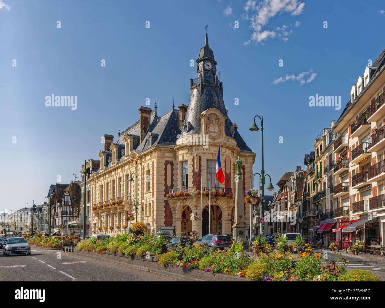 Town Hall Of Trouville Sur Mer, Deauville, Normandy, France Stock Photo