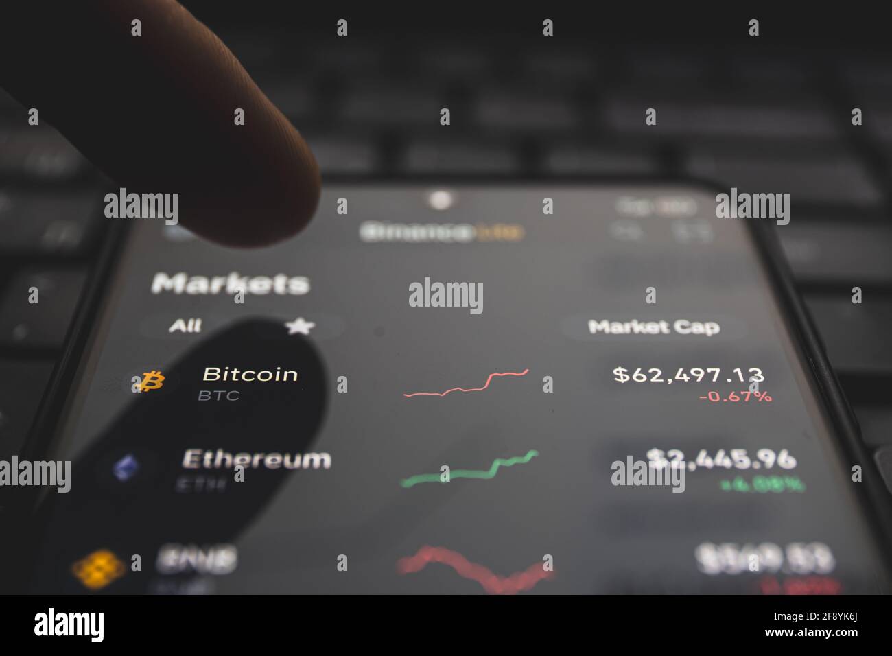 Bitcoin is a cryptocurrency invented in 2008 by an unknown person or group  of people. The currency began use in 2009 when its implementation was relea  Stock Photo - Alamy