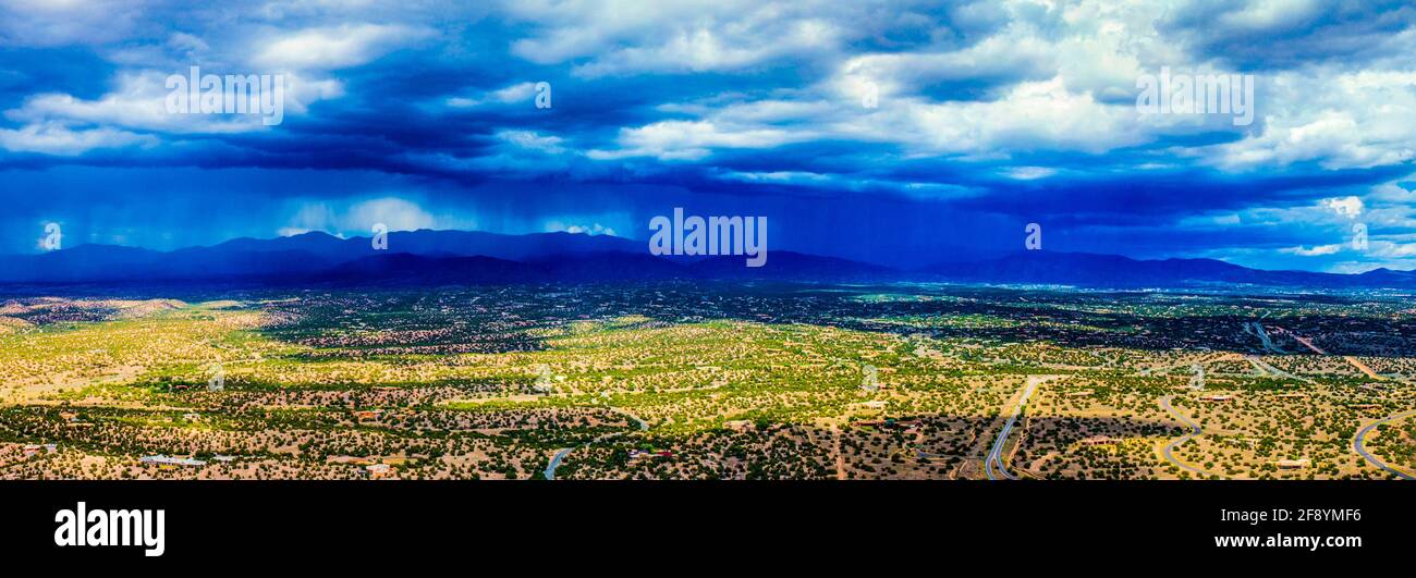 Clouds looming over Jemez Mountains, Santa Fe, New Mexico, USA Stock Photo Alamy
