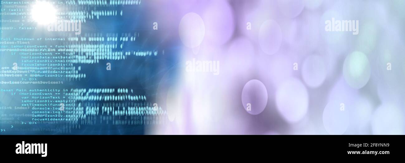 Computer code processing against black and purple background, program ...