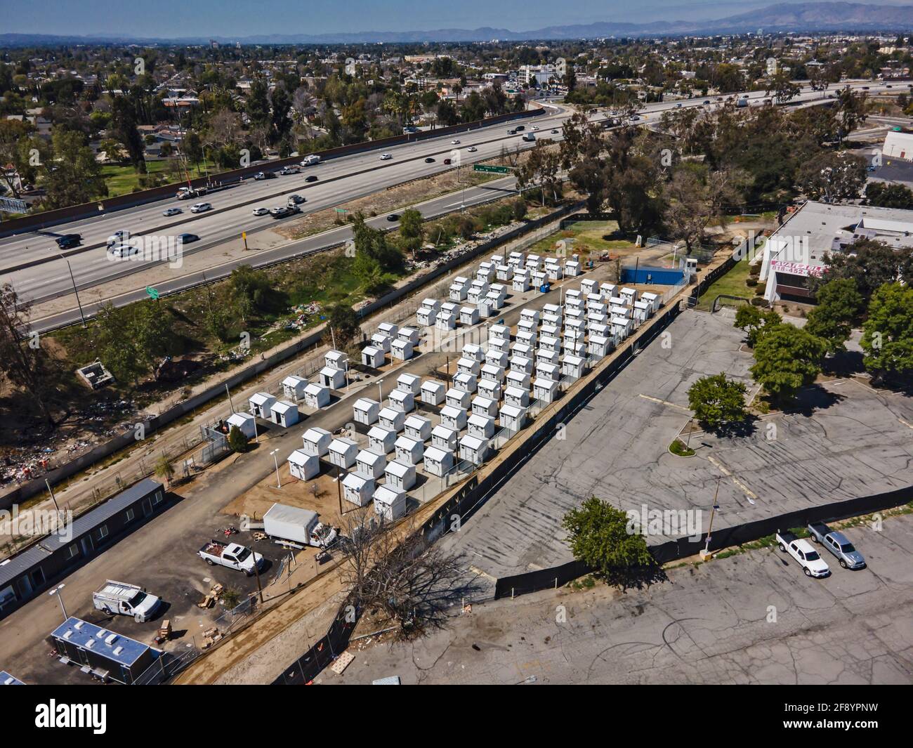 Tiny Home Villages in Los Angeles. The Tiny Homes, 64 square foot each