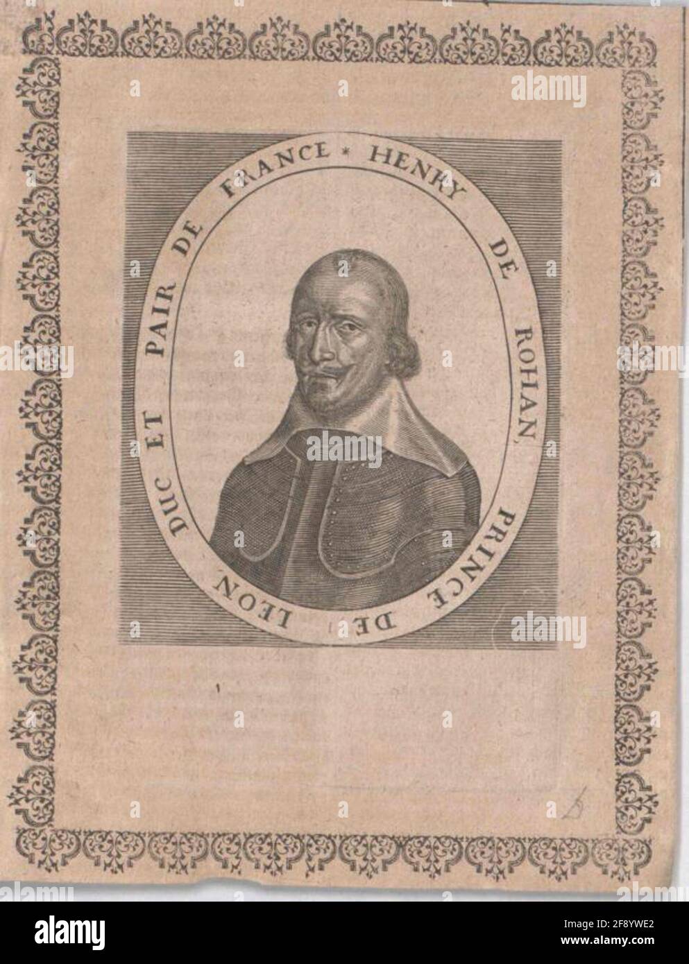 Rohan, 1. Duke of Rohan, Prince de Léon, Henri de Stock Photo Alamy