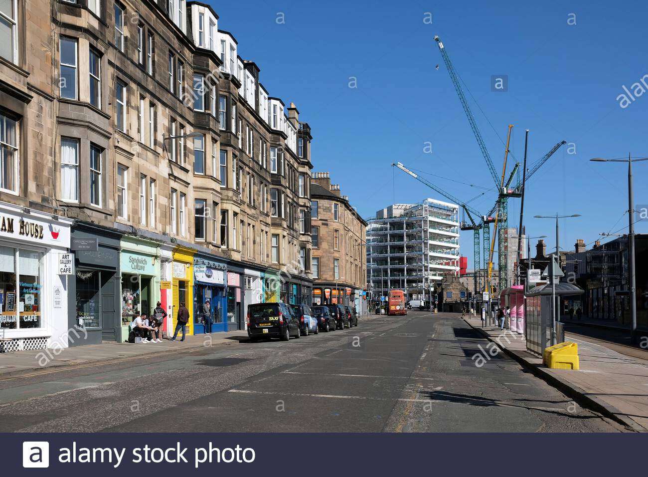 Haymarket Gap site redevelopment, Haymarket Terrace, Edinburgh, Scotland Stock Photo