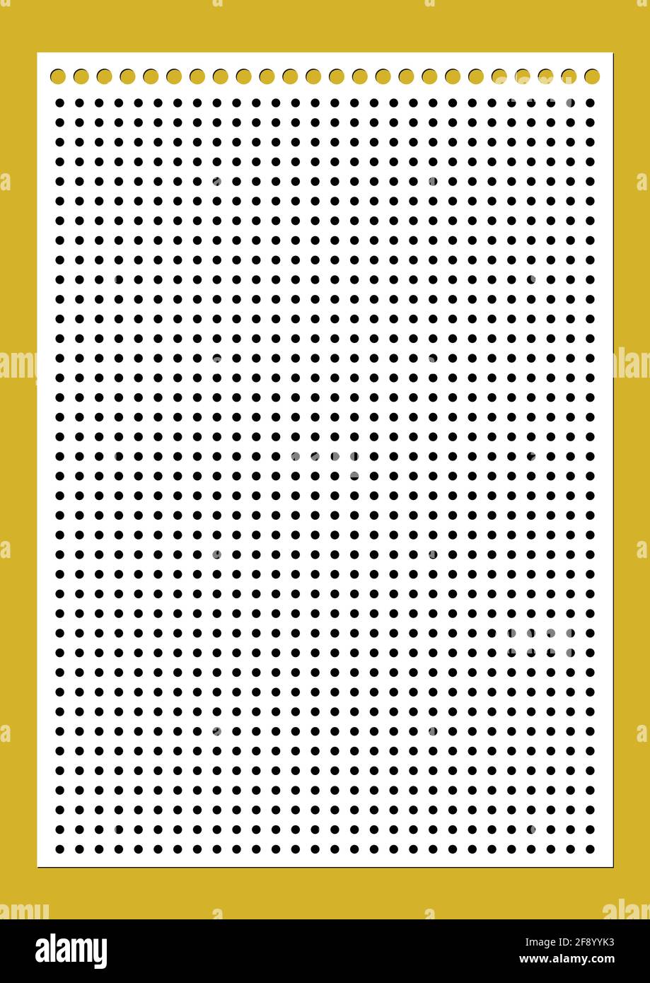 Grid paper. Dotted grid on white background. Abstract dotted ...