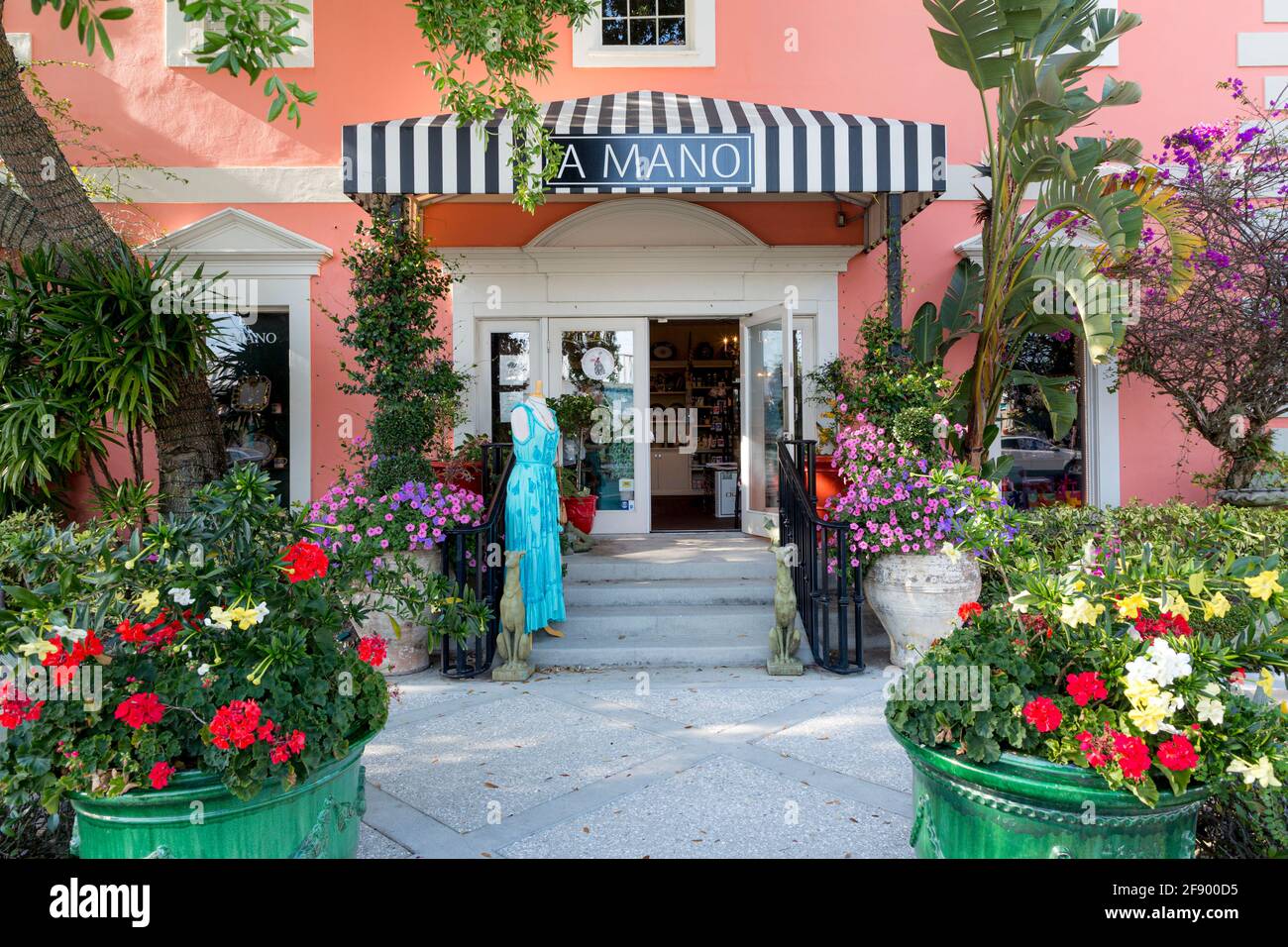 A Mano luxury gifts and home goods boutique in Naples, Florida, USA