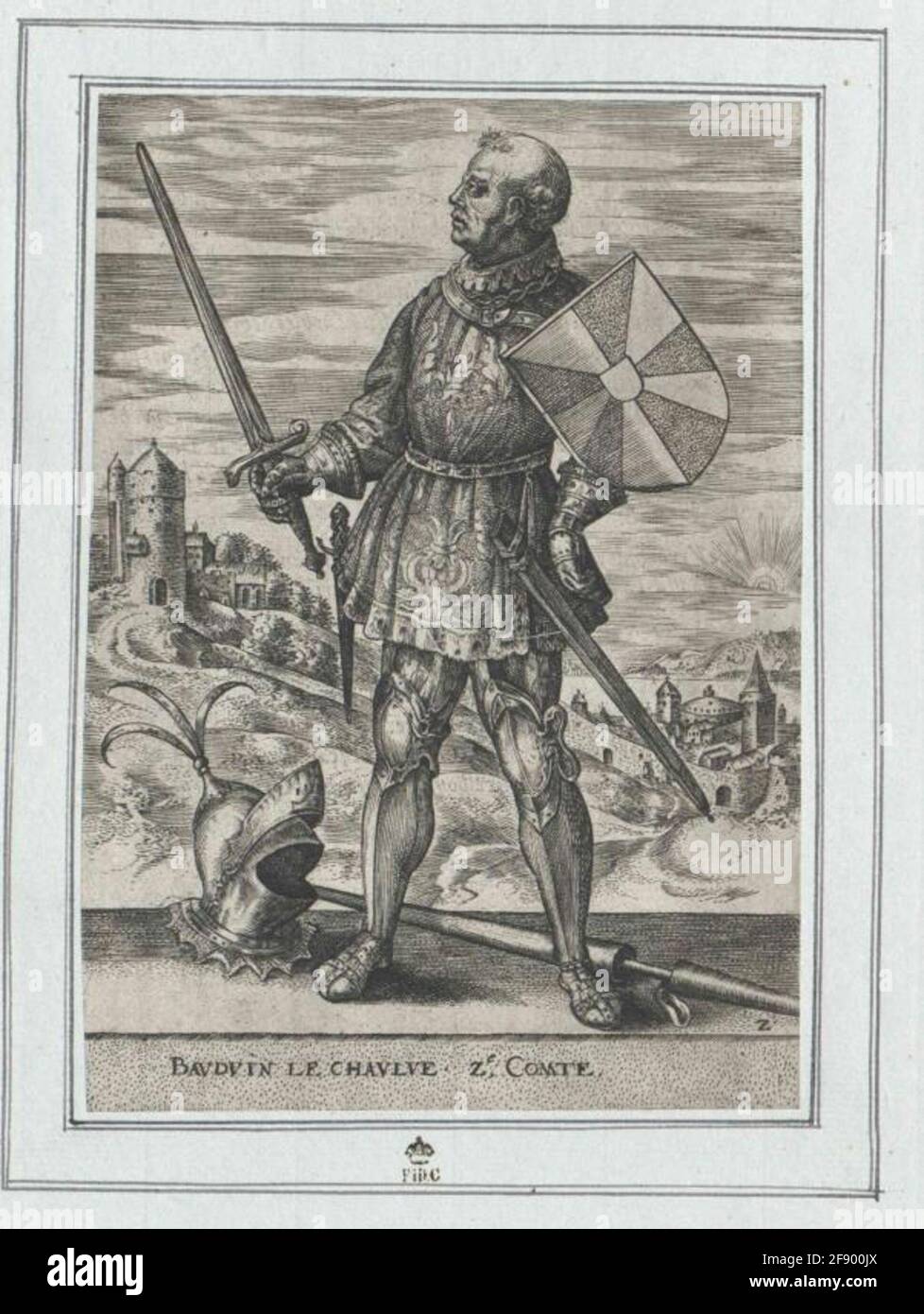 Balduin II, Count of Flanders Stock Photo Alamy