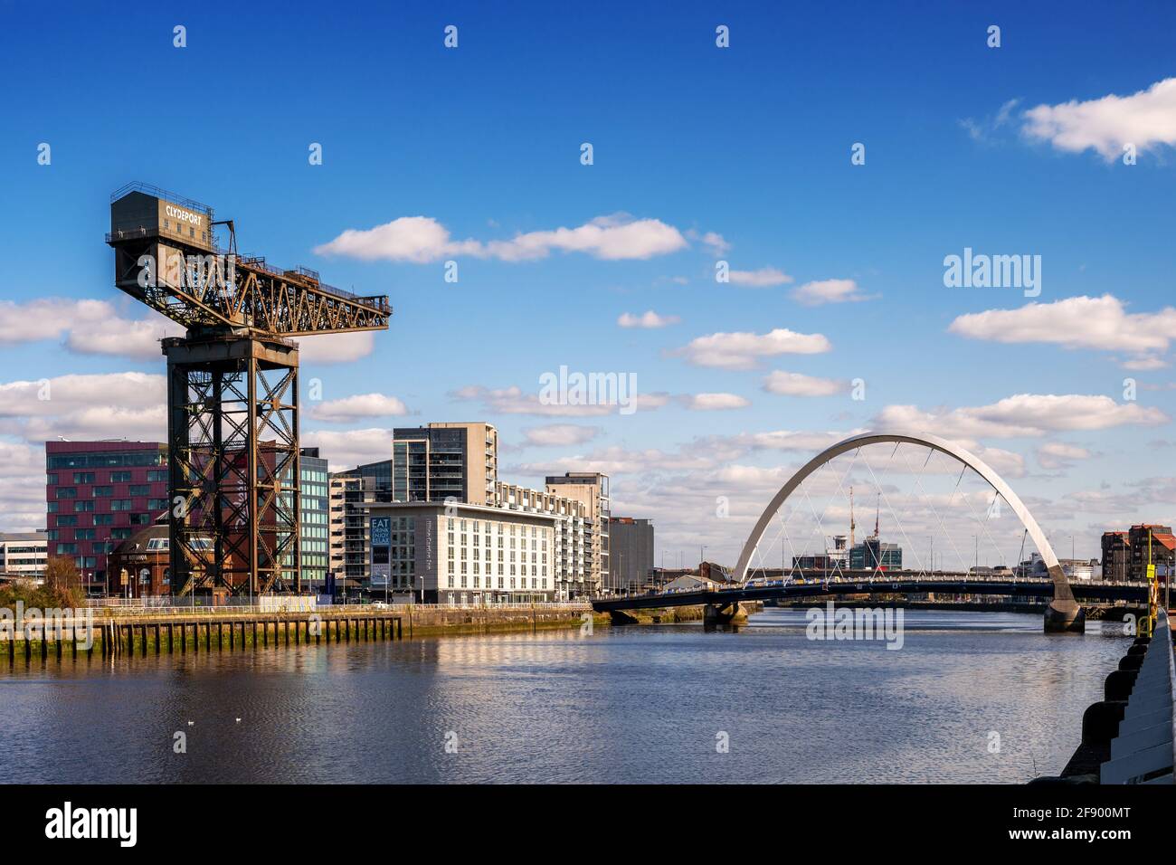 Arc Bridge, Glasgow, Scotland, UK Stock Photo