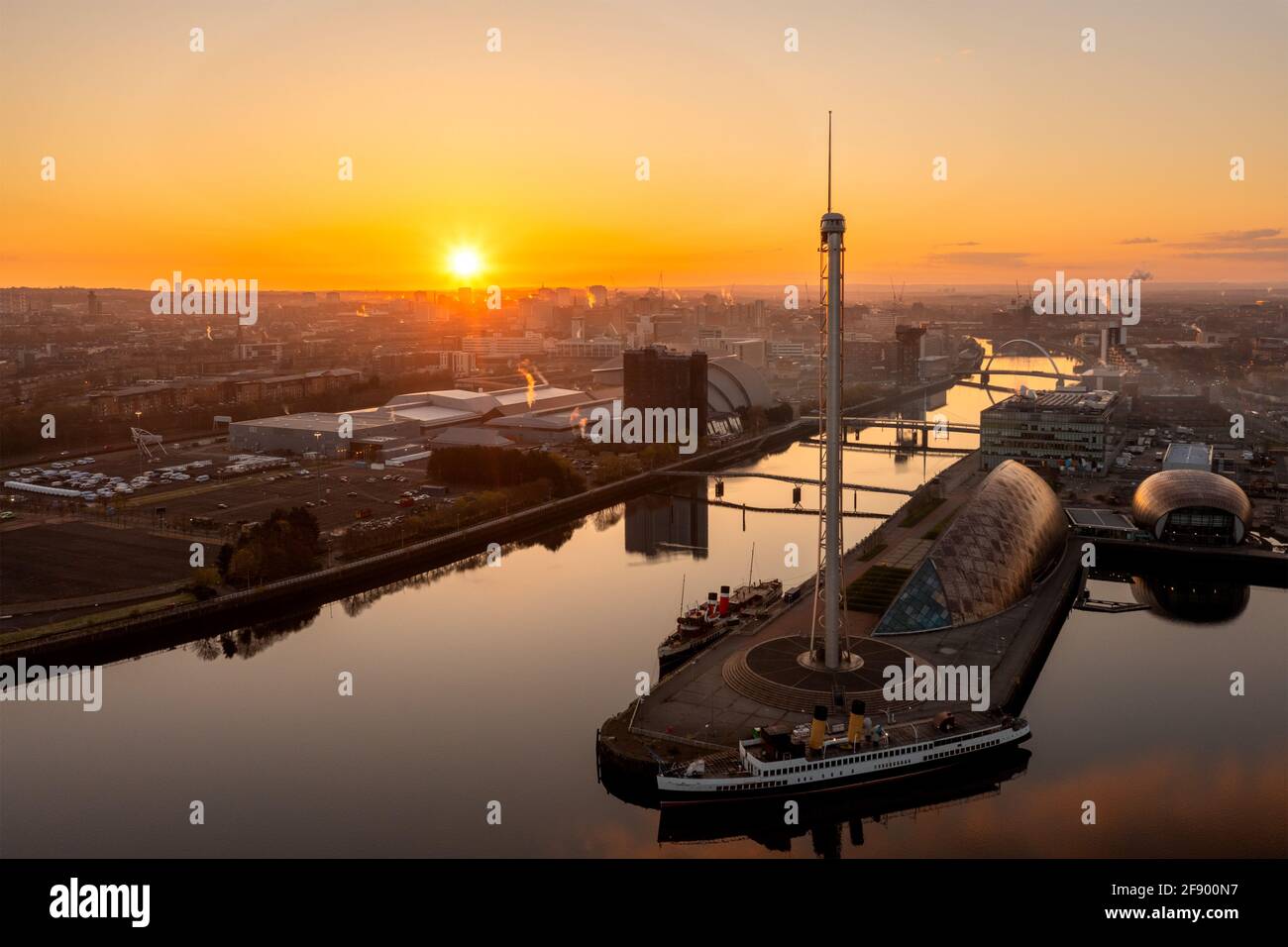 Sunrise, Glasgow, Scotland, UK Stock Photo - Alamy