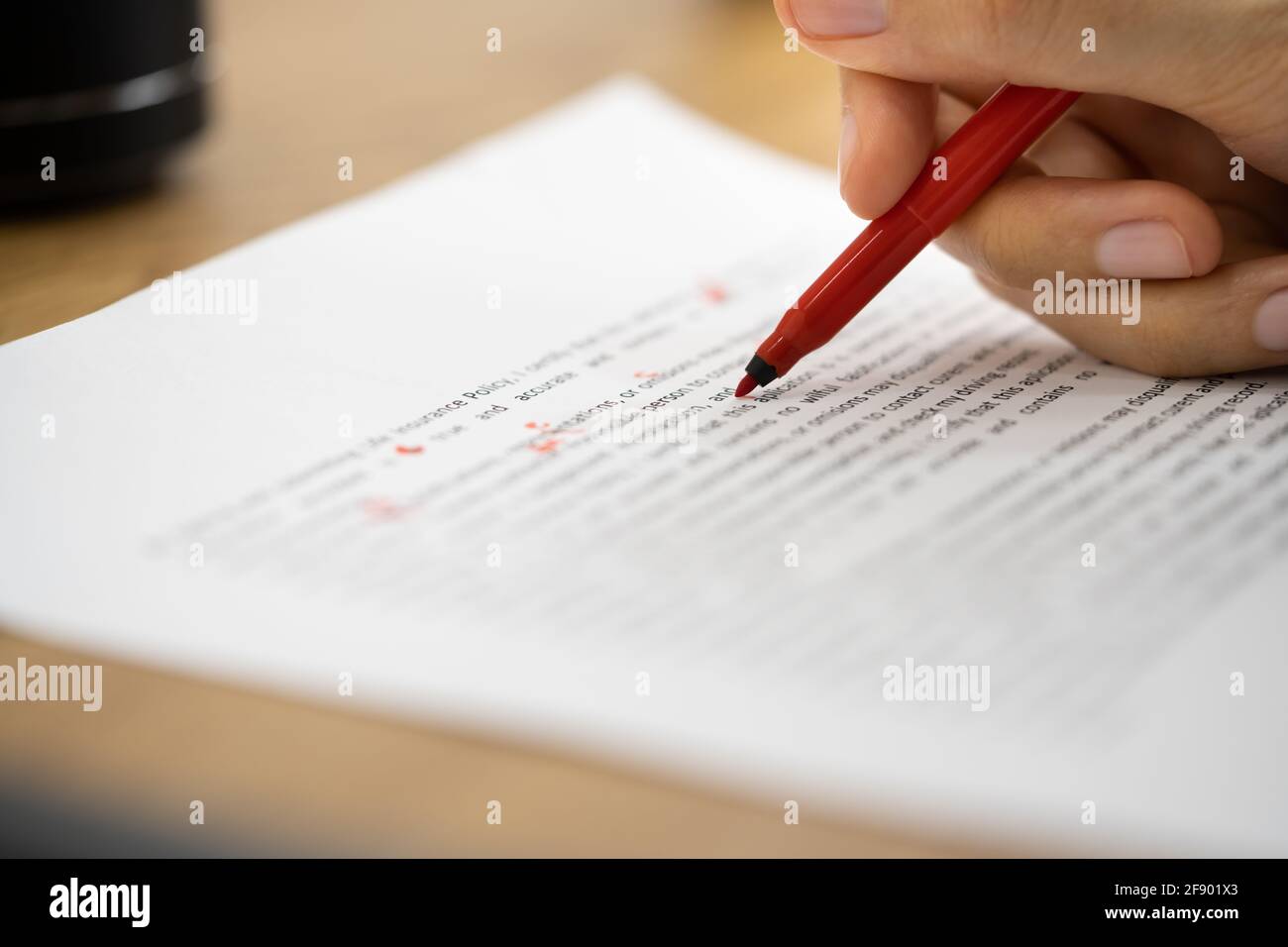 Book Script Or Text Grammar Edit And Spelling Correction Stock Photo